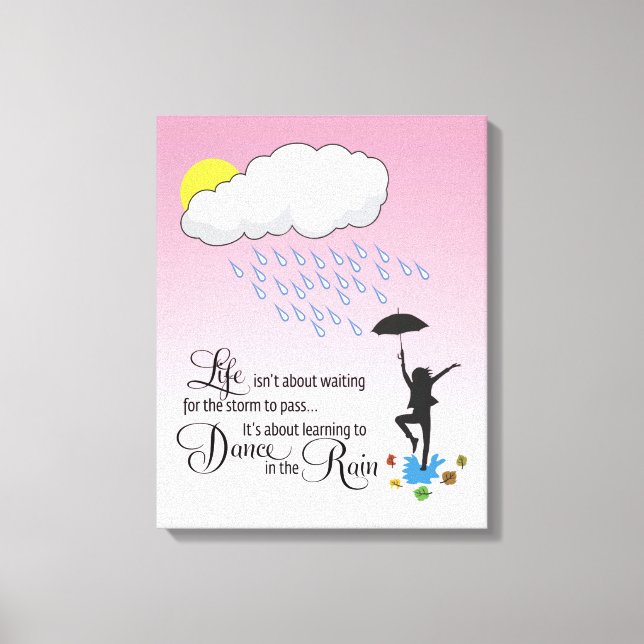 Dance in Rain Canvastryck (Framsida)