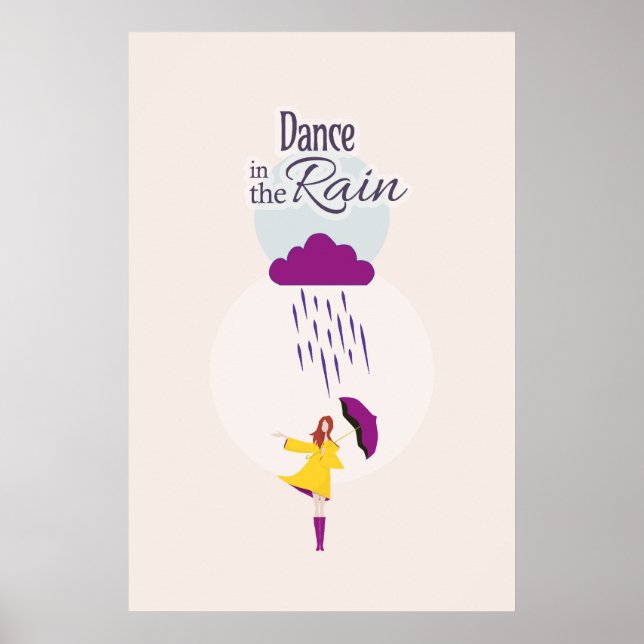 Dance in Rain | Motiveringsoffert Poster (Framsidan)