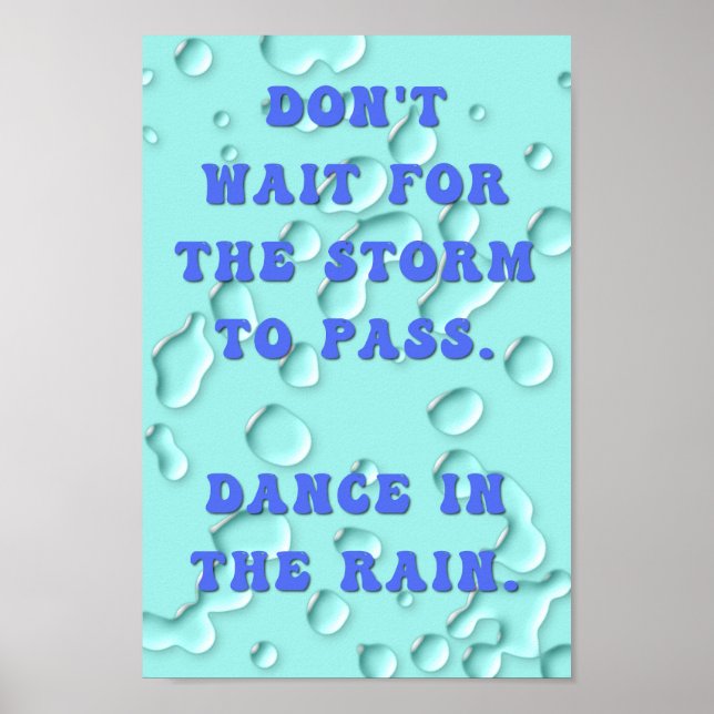 Dance in Rain Poster (Framsidan)