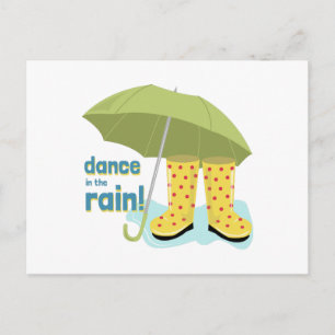 Dance in the Rain! Vykort