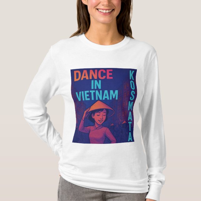 Dance in Vietnam - Langarmshirt Damen T Shirt (Framsida)