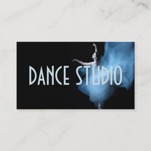 Dance Instructor Studio Lessons Ballet Visitkort (Framsida)