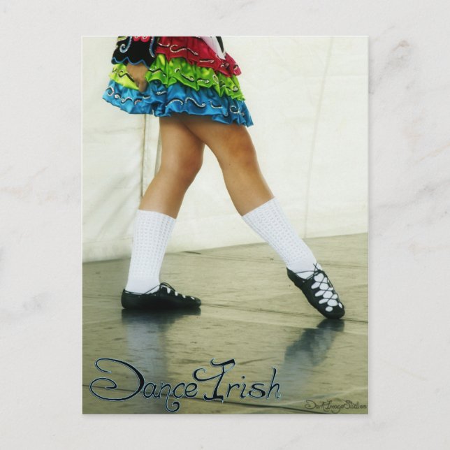 Dance Irish Blue vycard Vykort (Framsida)