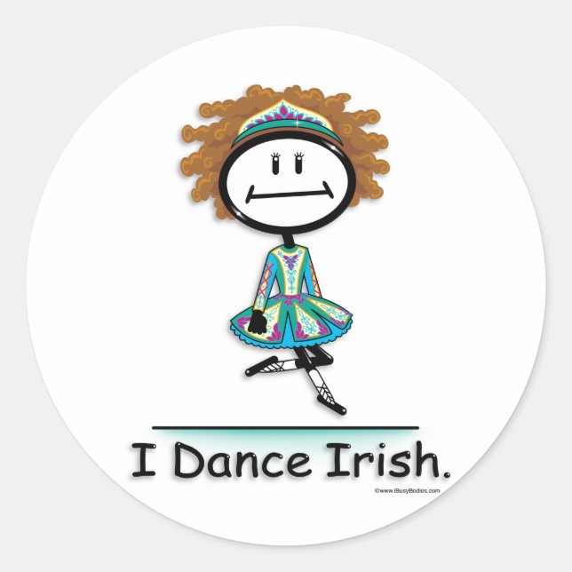 Dance Irish Runt Klistermärke (Framsida)