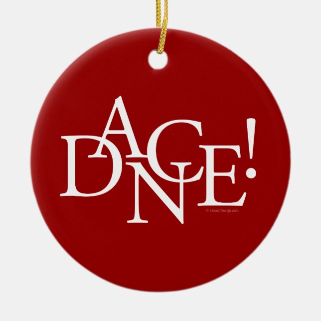 Dance! Julgransprydnad Keramik (Framsidan)