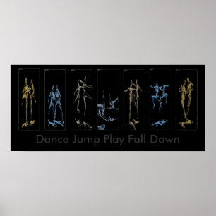 Dance Jump Play - nedåt Poster