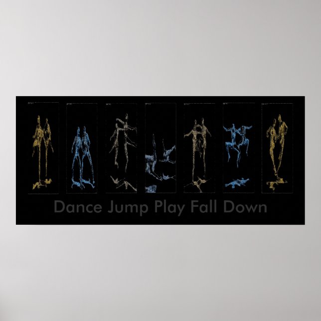 Dance Jump Play - nedåt Poster (Framsidan)