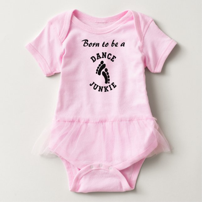 Dance Junkie Baby T-Shirt (Framsida)