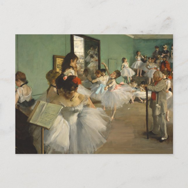 Dance-klassen. Edgar Degas Vykort (Framsida)