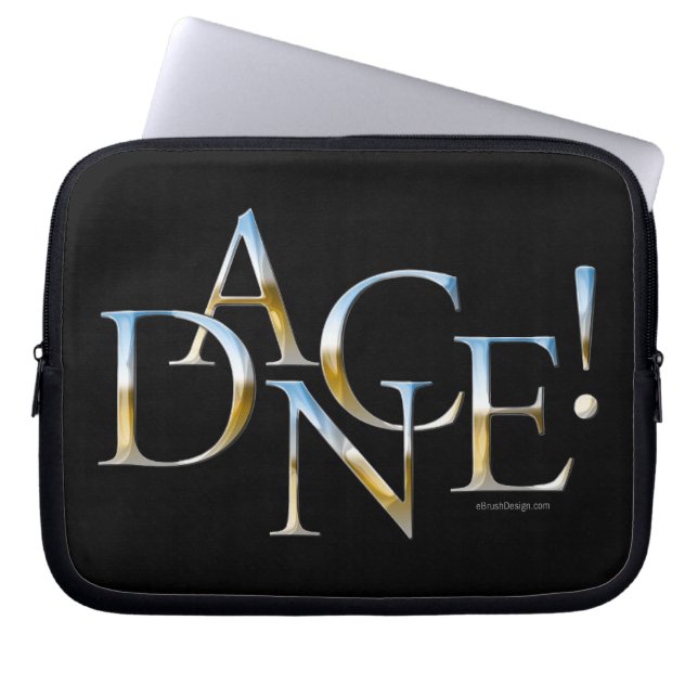 Dance! (Krom) Laptop Sleeve (Framsidan)