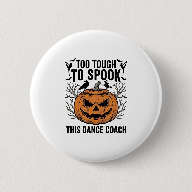 Dance Lärar Halloween Pumpkin Gravyr T-Shirt De Knapp (Framsida)