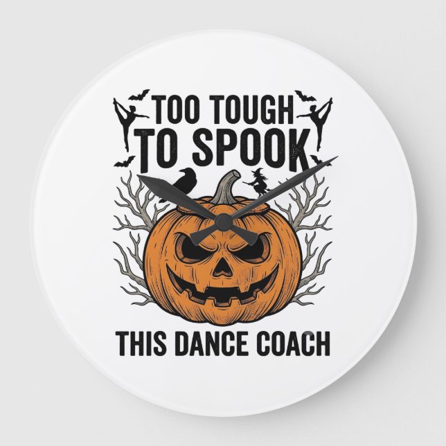 Dance Lärar Halloween Pumpkin Gravyr T-Shirt De Stor Klocka (Framsida)
