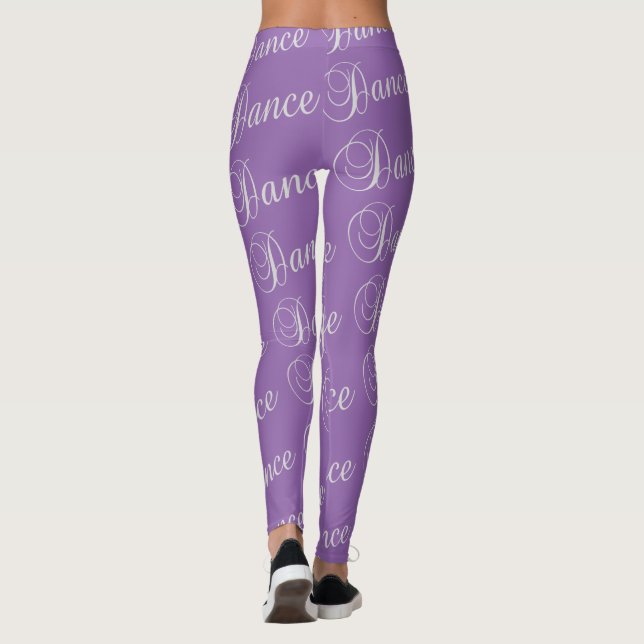 Dance Leggings Dance-text på alla Färg (Baksida)