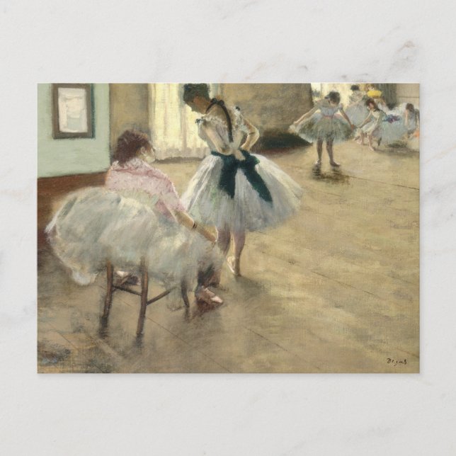 Dance Lesson av Edgar Degas Vykort (Framsida)
