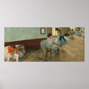 Dance Lesson - Edgar Degas Fine Art Poster
