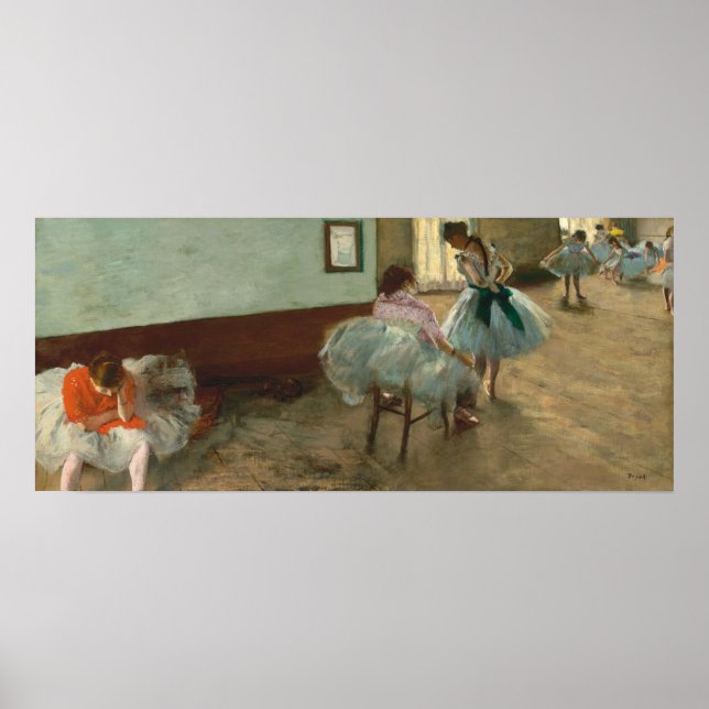 Dance Lesson - Edgar Degas Fine Art Poster (Framsidan)