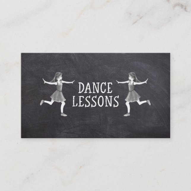 Dance Lessons Dancing Teacher Classes Visitkort (Framsida)