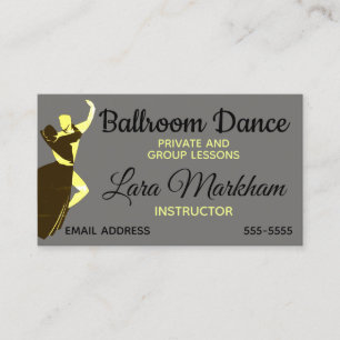 Dance Lessons Visitkort