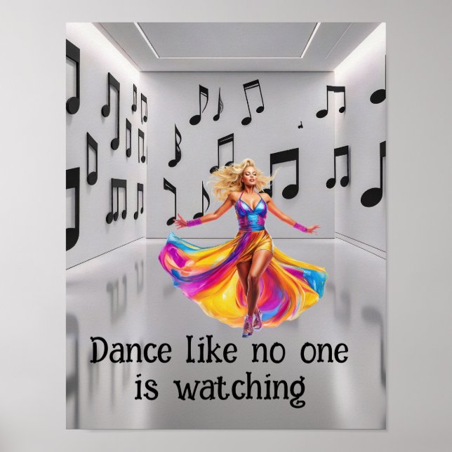 Dance like no one is watching  poster (Framsidan)