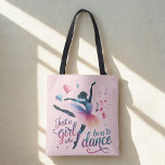 Dance Lover Pink Shoulder Tote Tygkasse<br><div class="desc">Celebrate your passion for movement and music with this charming dance-inspired shoulder tote. Featuring a soft pale pink background, this stylish design showcases a graceful dancer silhouette accented with delicate hearts and musical notes, along with the playful phrase “Just a Girl Who Loves to Dance.” Perfect for dancers, dance students,...</div>