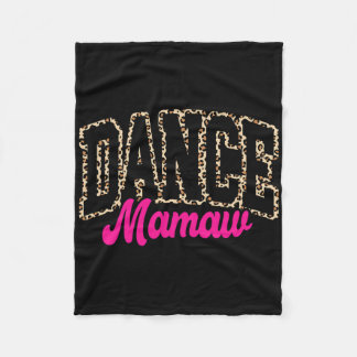 Dance Mamaw Leopard Dancing Mamaw Life Girls Kvinn Fleecefilt