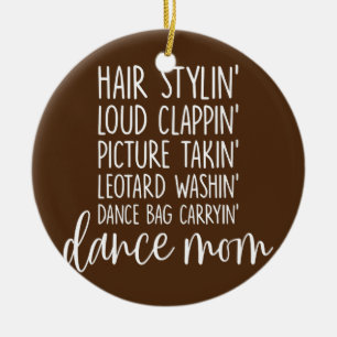 Dance Mamma Favorite Mamma Dance Bag Carryin' Julgransprydnad Keramik