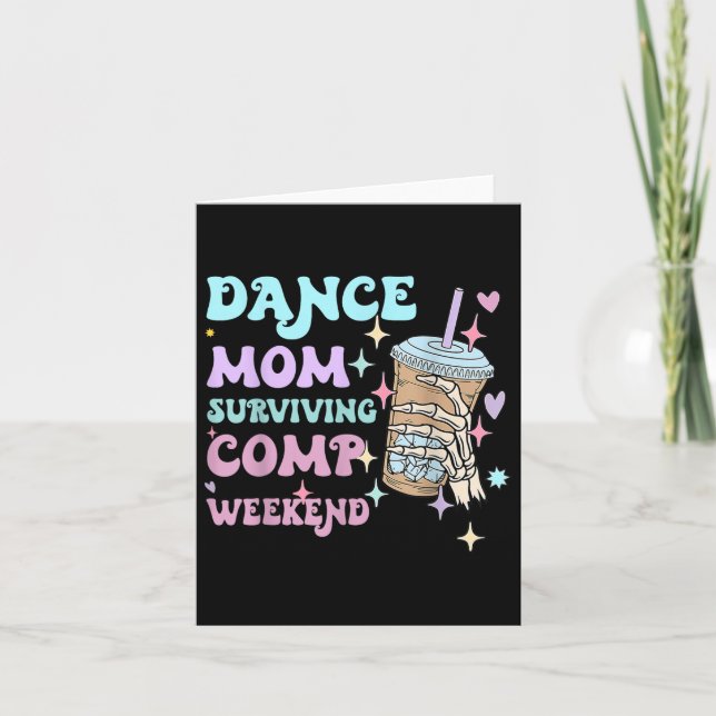 Dance Mamma Helg coffee Dance Comps Kort (Framsida)