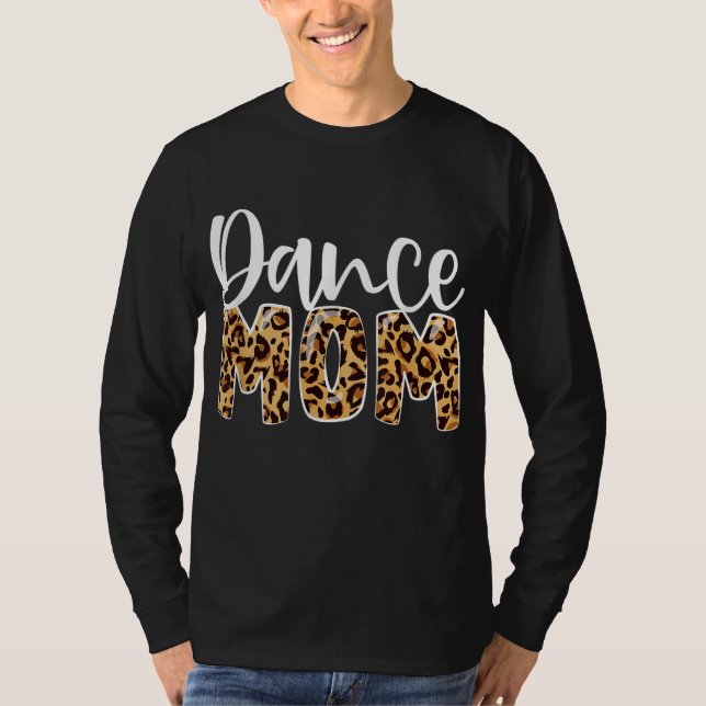 Dance Mamma Leopard Funny Dance Mamma Mors dag T Shirt (Framsida)
