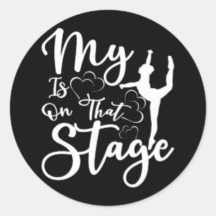 Dance Mamma mitt hjärta är på det stadiet... Runt Klistermärke