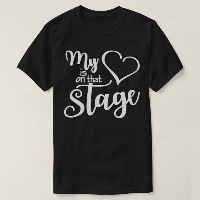 Dance Mamma mitt hjärta är på det stadiet... T Shirt (Design framsida)