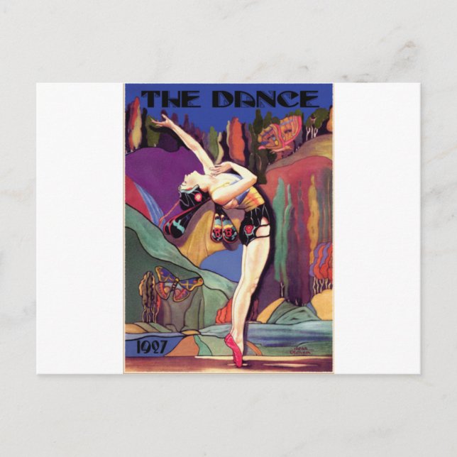 Dance med Butterflies Vykort (Framsida)