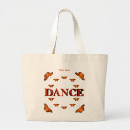 Dance med fjärilskonstruktion jumbo tygkasse