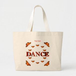Dance med fjärilskonstruktion jumbo tygkasse