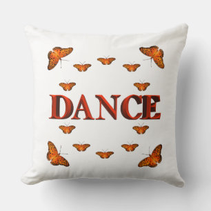 Dance med fjärilskonstruktion kudde