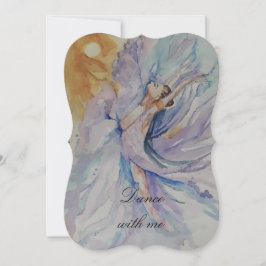 Dance med mig Ballerina Inbjudningar