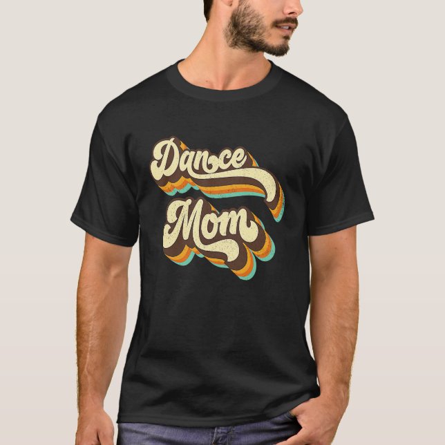 Dance Mom Retro 70s 60s Disco Dance Party Womens C T Shirt (Framsida)