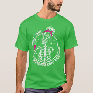 Dance Mom Skelett Dans Komp Roliga Dans Tävlingar T Shirt