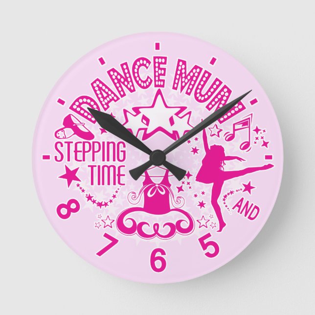 Dance Morsa Clock Rund Klocka (Framsida)