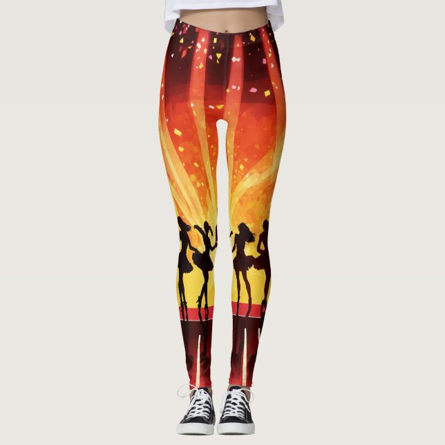 "Dance Muse Leggings: Artistic Moving" Leggings (Framsida)
