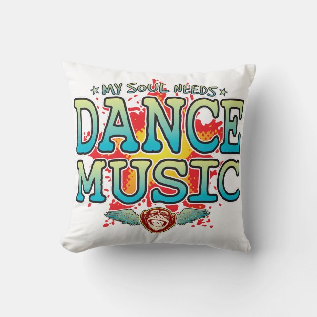 Dance Music Soul Cushion Kudde (Framsida)