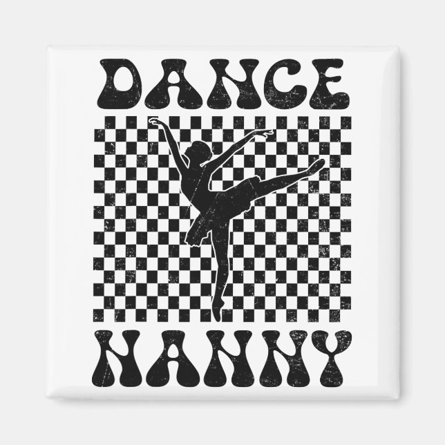Dance Nanny Dance Älskare Mors dag Magnet (Framsidan)
