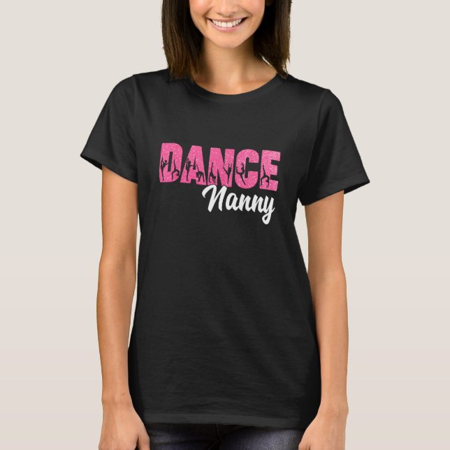 Dance Nanny Of A Dancer Nanny Dancing Leopard Moth T Shirt (Framsida)