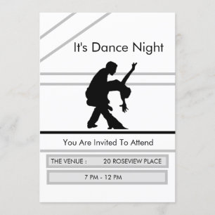 Dance Night Investigation Party Competition Inbjud Inbjudningar