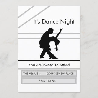 Dance Night Investigation Party Competition Inbjud Inbjudningar