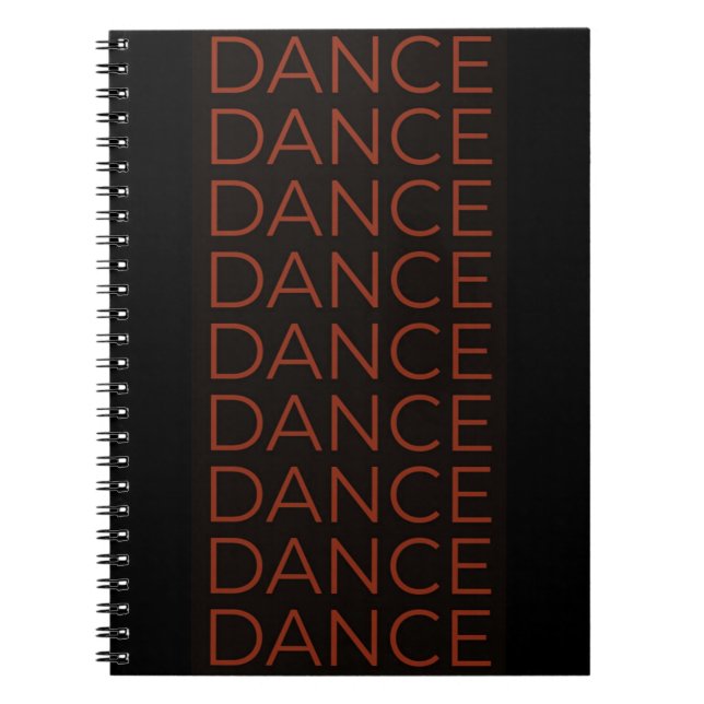 Dance Notebook Anteckningsbok (Framsidan)