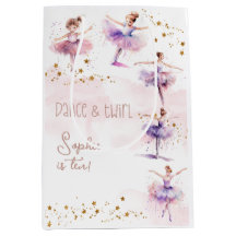 Dance och twirl ballerina-födelsedag