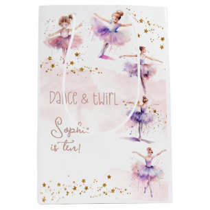 Dance och twirl ballerina-födelsedag