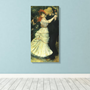 Dance of Bougival by Pierre Renoir, Vintage Art Canvastryck