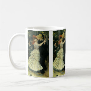 Dance of Bougival by Pierre Renoir, Vintage Art Kaffemugg