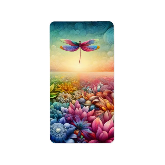 Dance of Dragonfly Adressetikett (Framsidan)